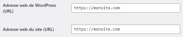 Modifier les url dans WordPress pour mettre le https